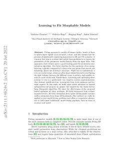 Learning to Fit Morphable Models