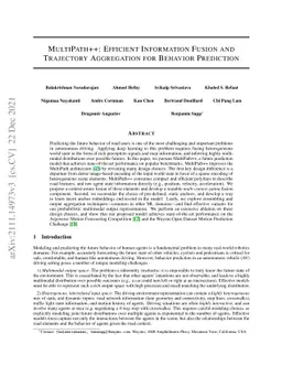 MultiPath++: Efficient Information Fusion and Trajectory Aggregation for
  Behavior Prediction