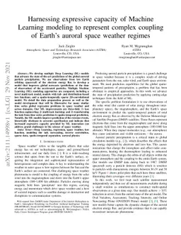 Harnessing expressive capacity of Machine Learning modeling to represent
  complex coupling of Earth's auroral space weather regimes