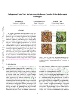 Deformable ProtoPNet: An Interpretable Image Classifier Using Deformable
  Prototypes