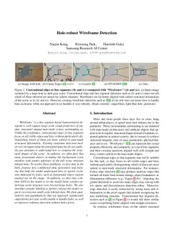 Hole-robust Wireframe Detection