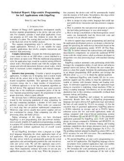 Technical Report: Edge-centric Programming for IoT Applications with
  EdgeProg