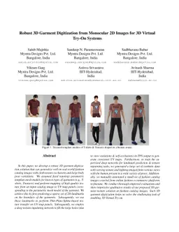 Robust 3D Garment Digitization from Monocular 2D Images for 3D Virtual
  Try-On Systems
