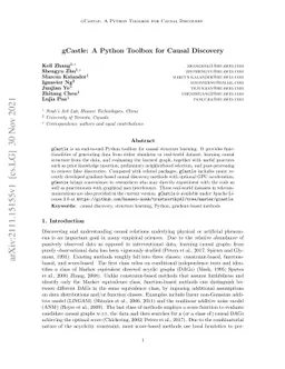 gCastle: A Python Toolbox for Causal Discovery