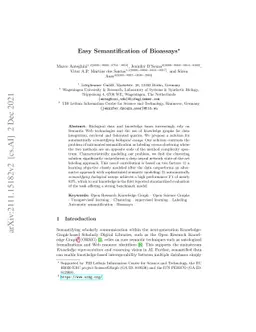 Easy Semantification of Bioassays