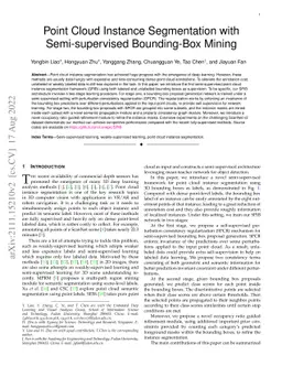 Point Cloud Instance Segmentation with Semi-supervised Bounding-Box
  Mining