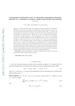 Parameter estimation for an Ornstein-Uhlenbeck Process driven by a
  general Gaussian noise with Hurst Parameter $H\in (0,\frac12)$