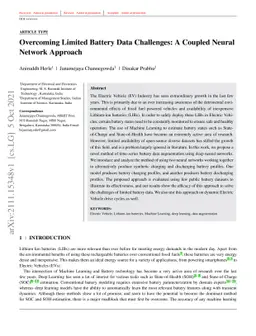 Overcoming limited battery data challenges: A coupled neural network
  approach