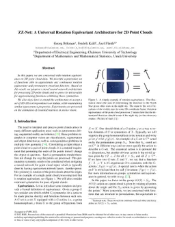 ZZ-Net: A Universal Rotation Equivariant Architecture for 2D Point
  Clouds