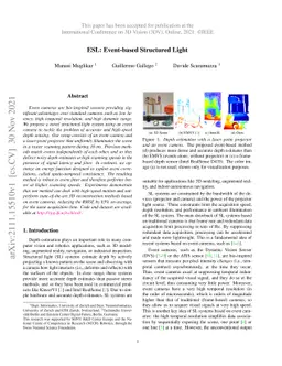 ESL: Event-based Structured Light