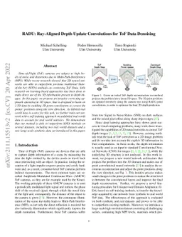 RADU: Ray-Aligned Depth Update Convolutions for ToF Data Denoising