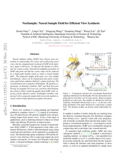 NeuSample: Neural Sample Field for Efficient View Synthesis