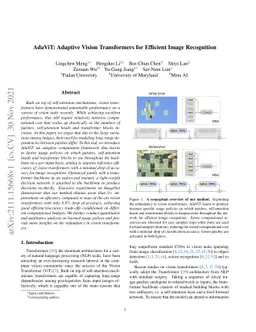 AdaViT: Adaptive Vision Transformers for Efficient Image Recognition