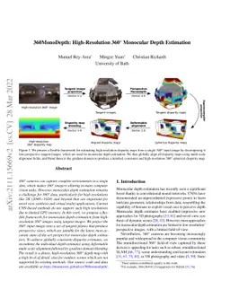 360MonoDepth: High-Resolution 360° Monocular Depth Estimation