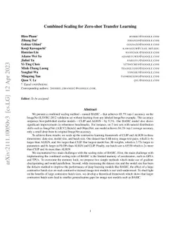 Combined Scaling for Zero-shot Transfer Learning