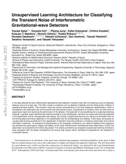 Unsupervised Learning Architecture for Classifying the Transient Noise
  of Interferometric Gravitational-wave Detectors