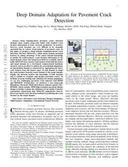 Deep Domain Adaptation for Pavement Crack Detection