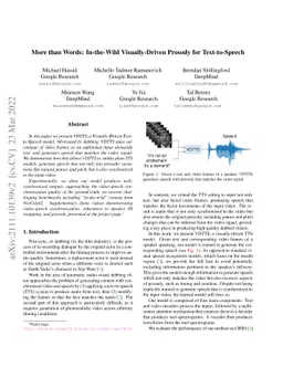 More than Words: In-the-Wild Visually-Driven Prosody for Text-to-Speech