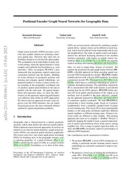 Positional Encoder Graph Neural Networks for Geographic Data