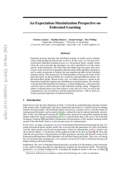 An Expectation-Maximization Perspective on Federated Learning