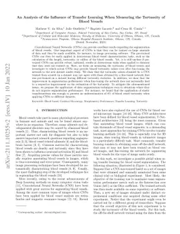 An Analysis of the Influence of Transfer Learning When Measuring the
  Tortuosity of Blood Vessels