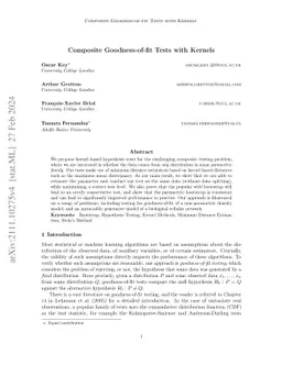 Composite Goodness-of-fit Tests with Kernels