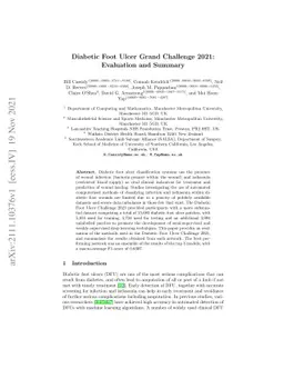 Diabetic Foot Ulcer Grand Challenge 2021: Evaluation and Summary