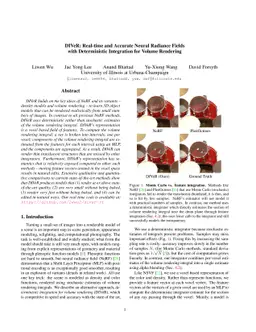 DIVeR: Real-time and Accurate Neural Radiance Fields with Deterministic
  Integration for Volume Rendering