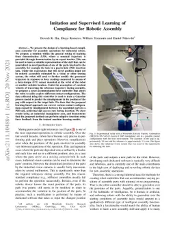 Imitation and Supervised Learning of Compliance for Robotic Assembly