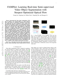 FAMINet: Learning Real-time Semi-supervised Video Object Segmentation
  with Steepest Optimized Optical Flow
