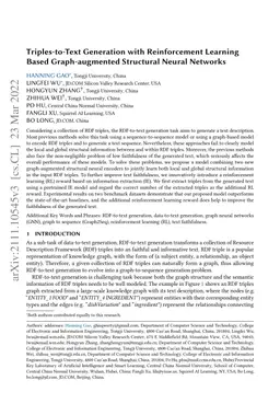 Triples-to-Text Generation with Reinforcement Learning Based
  Graph-augmented Neural Networks