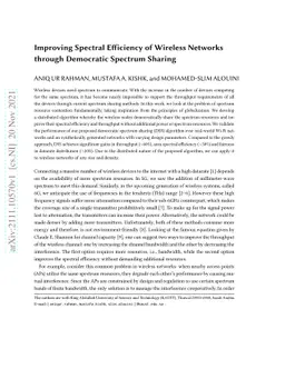 Improving Spectral Efficiency of Wireless Networks through Democratic
  Spectrum Sharing
