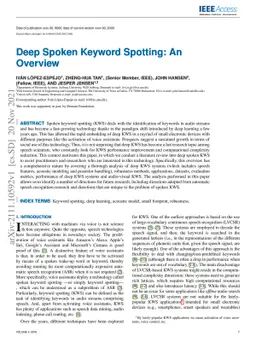 Deep Spoken Keyword Spotting: An Overview