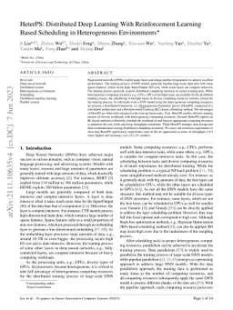 HeterPS: Distributed Deep Learning With Reinforcement Learning Based
  Scheduling in Heterogeneous Environments