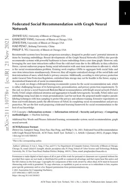 Federated Social Recommendation with Graph Neural Network