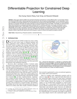 Differentiable Projection for Constrained Deep Learning