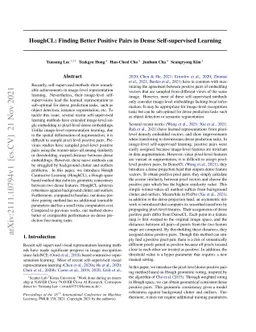 HoughCL: Finding Better Positive Pairs in Dense Self-supervised Learning