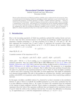 Decorrelated Variable Importance