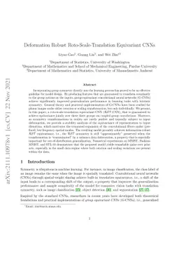 Deformation Robust Roto-Scale-Translation Equivariant CNNs