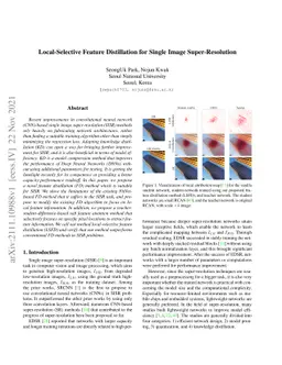 Local-Selective Feature Distillation for Single Image Super-Resolution