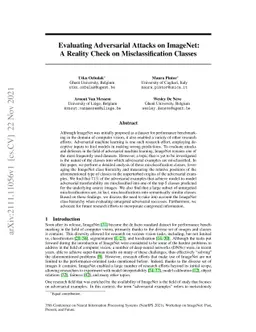 Evaluating Adversarial Attacks on ImageNet: A Reality Check on
  Misclassification Classes