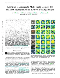 Learning to Aggregate Multi-Scale Context for Instance Segmentation in
  Remote Sensing Images