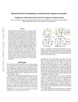 Hierarchical Text Classification As Sub-Hierarchy Sequence Generation