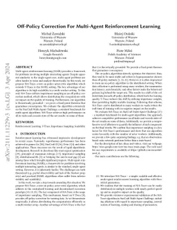 Off-Policy Correction For Multi-Agent Reinforcement Learning