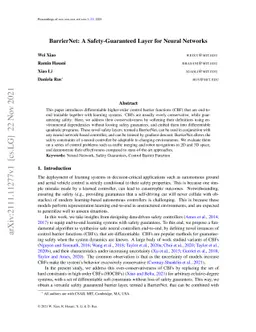 BarrierNet: A Safety-Guaranteed Layer for Neural Networks