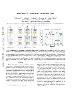 MetaFormer Is Actually What You Need for Vision