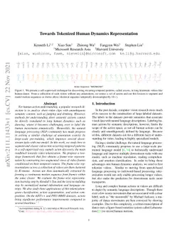 Towards Tokenized Human Dynamics Representation