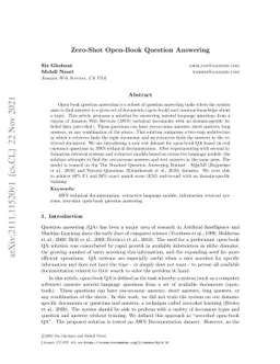 Zero-Shot Open-Book Question Answering