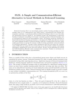 FLIX: A Simple and Communication-Efficient Alternative to Local Methods
  in Federated Learning