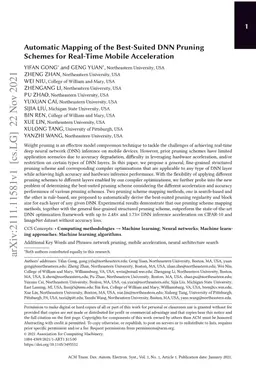 Automatic Mapping of the Best-Suited DNN Pruning Schemes for Real-Time
  Mobile Acceleration